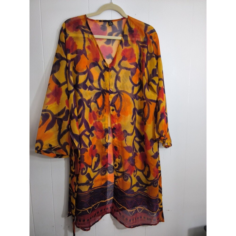 Beautiful Semi-sheer Duster Size 2X